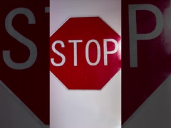 Persoonlijke gele vertraging waarschuwing Reflectieve verkeersborden voor verkeersveiligheid