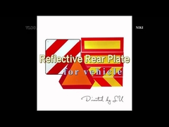 Hoge intensiteit langzaam bewegende fietsdrager waarschuwingsbord Truck Achterbord