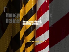 Waterdicht kristalroosterprismatisch reflecterend plaatje voor voertuigbarrièrewaarschuwingsband