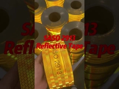 Aluminium metalen Saso 2913 2 inch 25m 50m Retro reflecterende zichtbare band voor Saoedi-Arabië