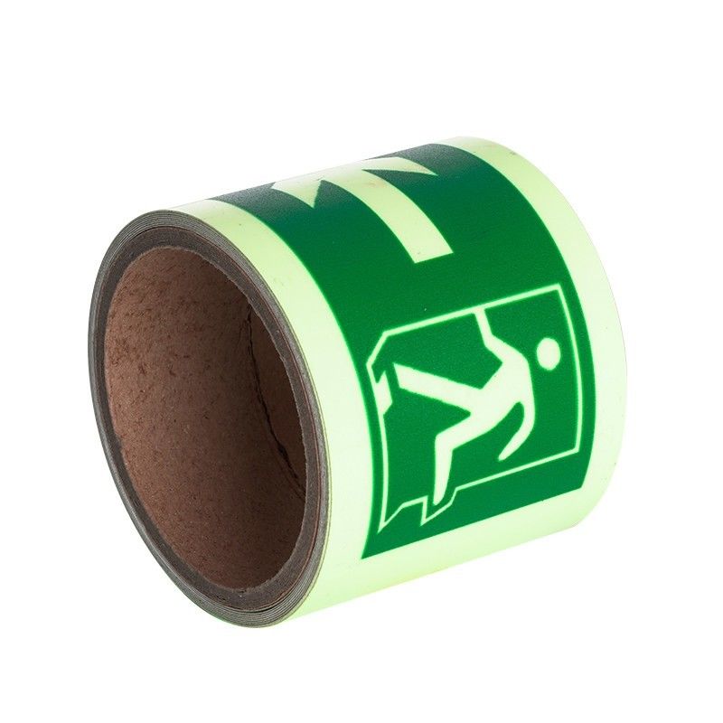 Custom PVC PET Acryl Glow In The Dark Tape Luminescerende vinyl sticker voor veiligheidstekens