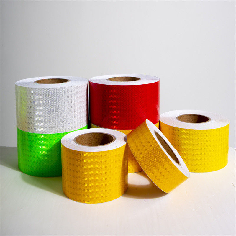 Custom PVC Crystal Lattice Truck Reflectieve Radium Tape Stickers Wit Geel Rood Groen Blauw