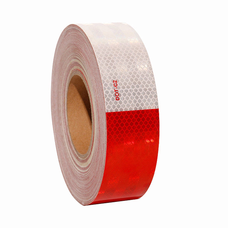 Trucks DOT Conspicuity Retro-reflectieve band Wit-rood Prisma type