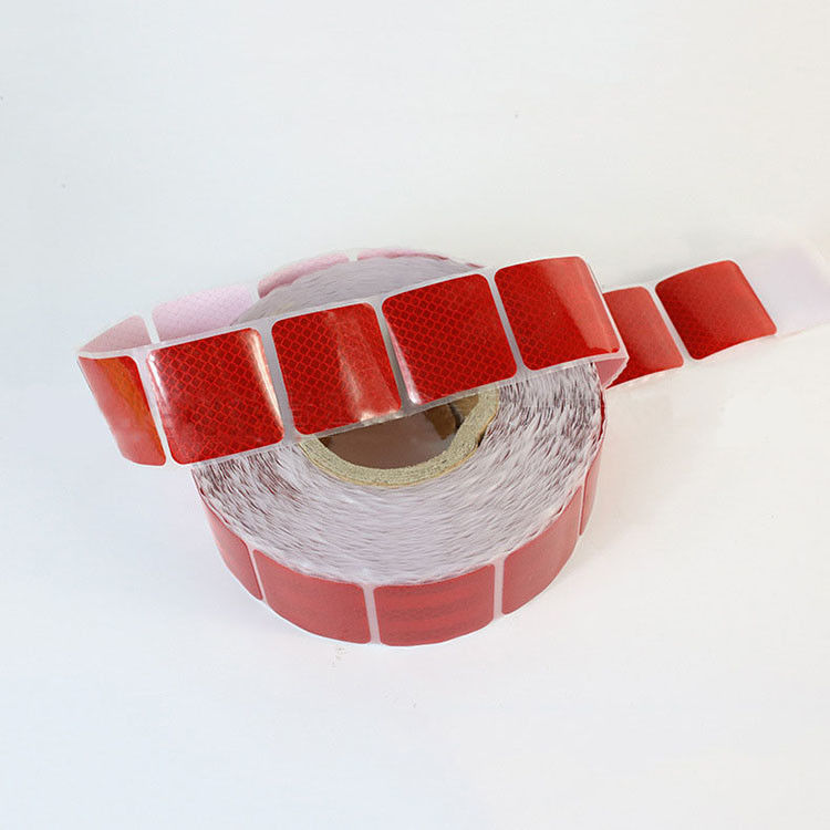 Waterdicht reflecterend veiligheidsteep 2 inch breed 150ft lang- rood, wit en geel voor vrachtwagens