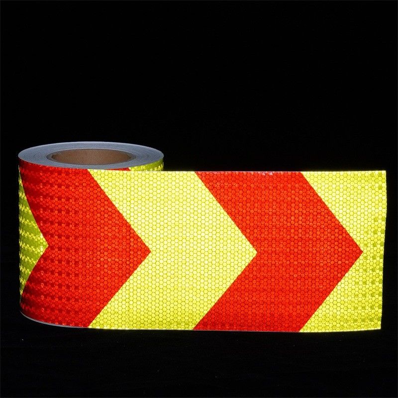 Afdrukbare PVC honingraat Reflectieve film Achterklep Crystal Color Grid Reflective Mate Voor verkeersveiligheid