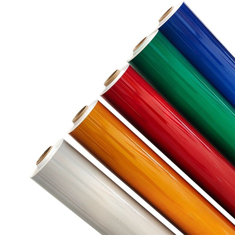 Hoge intensiteit zelfklevend wegteken reflecterend plaatje vinylfilm voor nachtelijke buitenveiligheid