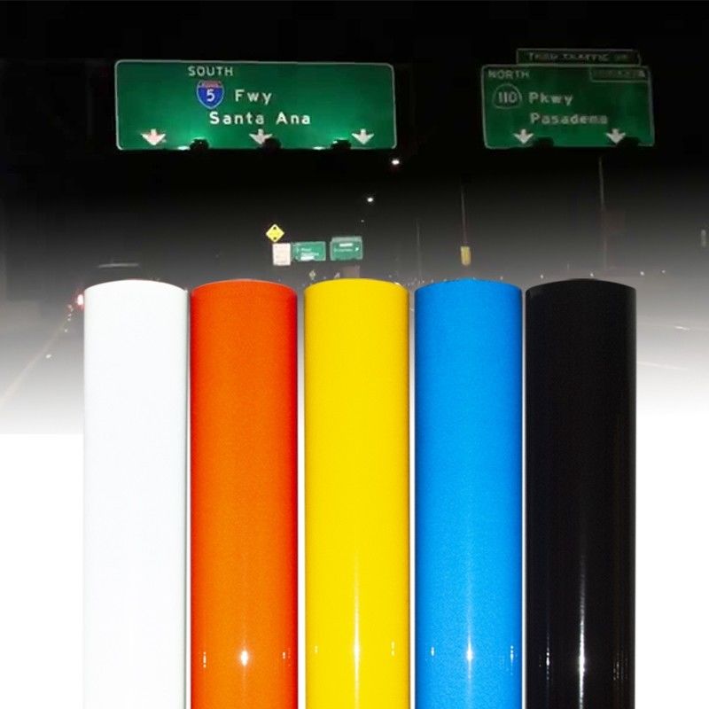 Afdrukbaar reflecterend vinylfilm Radiumplaat Acryl type scheurbaar scherm