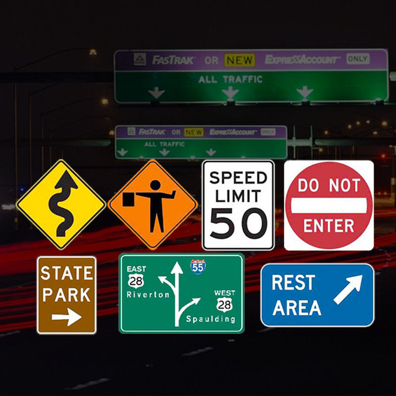 OEM Pentagon-vormige reflecterende verplichte verkeerssignalen