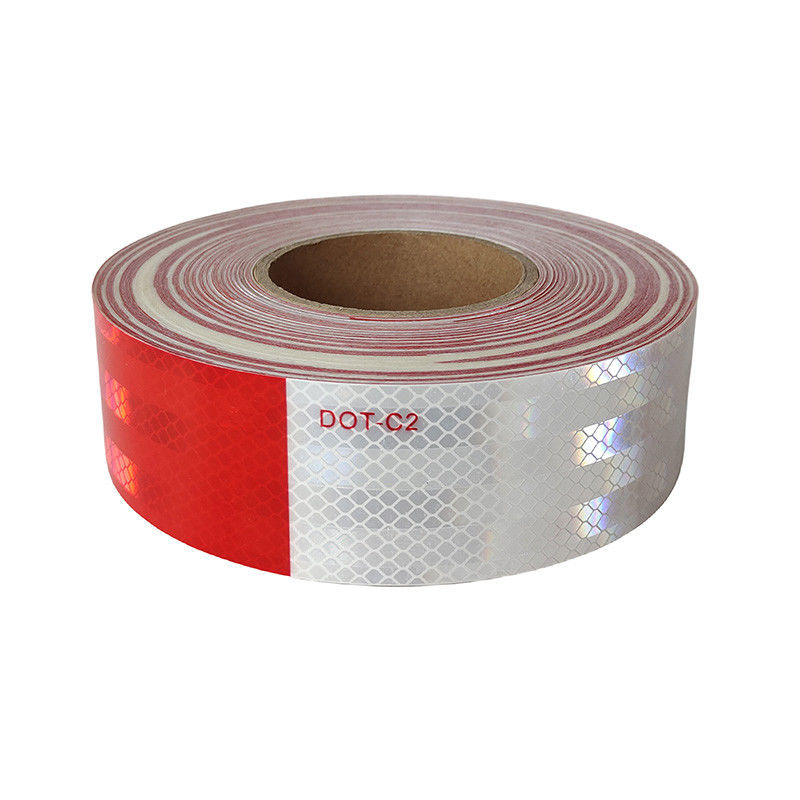 Hoge intensiteit DOT C2 Conspucuity Reflective Tape voor vrachtwagens wit en rood