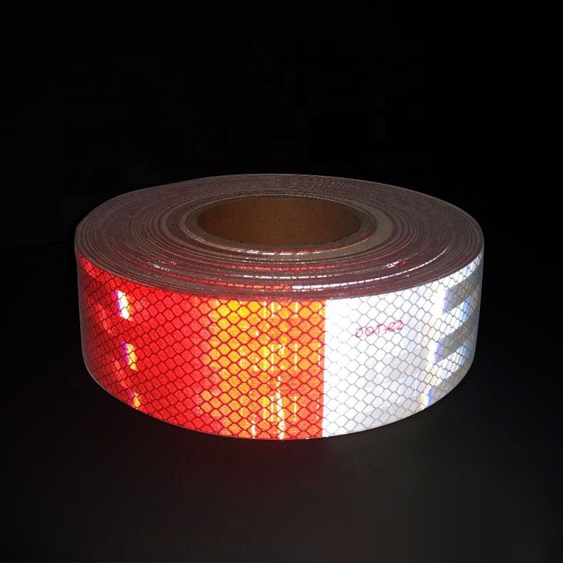 Hoge intensiteit DOT C2 Conspucuity Reflective Tape voor vrachtwagens wit en rood