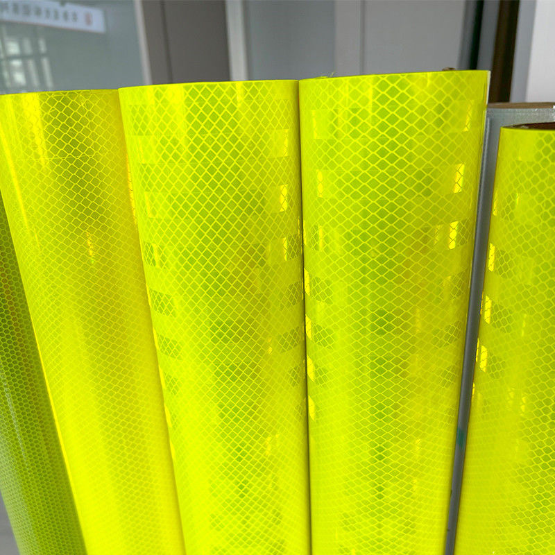Fluorescerend Geel Groen Rigid Sign Reflecterend Plaat Hoog intensiteit Prismatisch met 24 uur zichtbaarheid