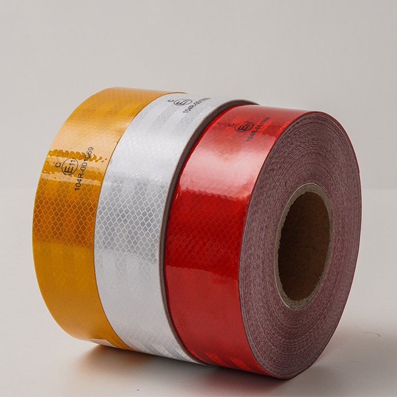 LU Fabriek Groothandel Waterdicht Kleefmiddel DOT C2 Rood en wit Trucks Trailer Safety Retro ECE 104r Cinta Reflectiva Reflective Tape