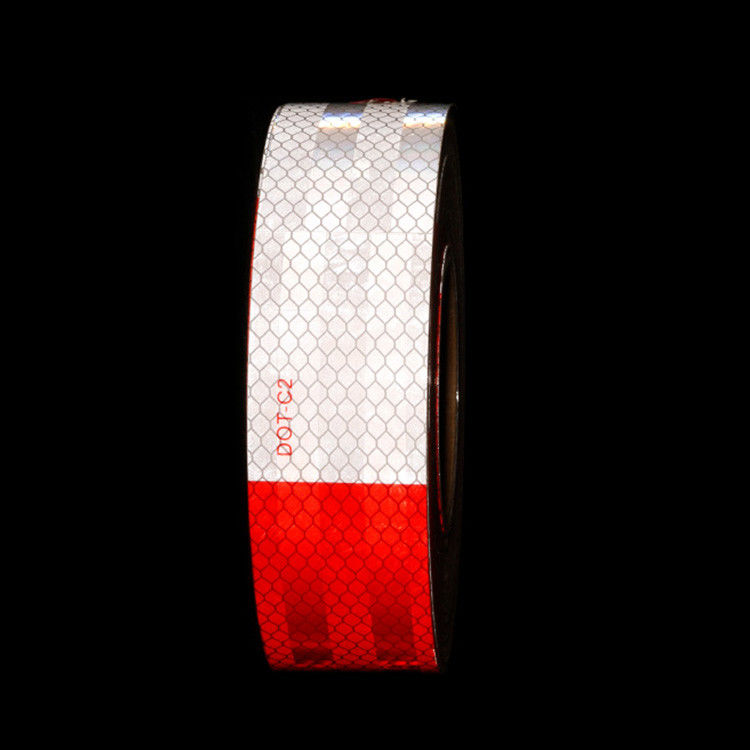 Waterdicht reflecterend tape DOT-C2 Rood en wit Kleefmiddel voor trailer, buiten