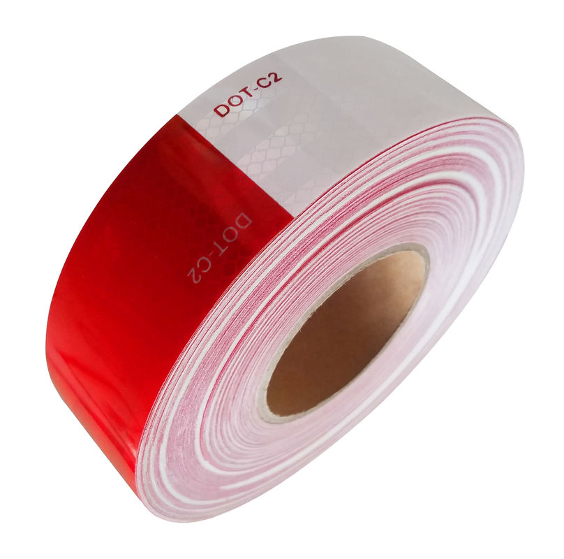Reflecterende band voor aanhangwagens buiten DOT C2 Reflector Tape 2 inch x 150 voet waterdicht wit en rood
