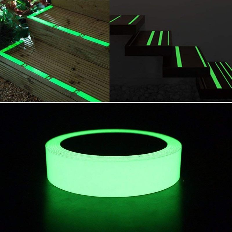 Hoge zichtbaarheid Fluorescerende gloed in het donker Veiligheidswaarschuwing 4-6 uur gloedtijd Vinyl Roll leverancier in het donker