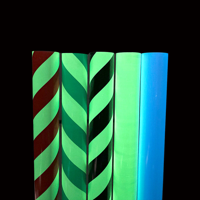 Groene fotoluminescerende nachtelijke gloed in het donker vinylfilm voor decoratie