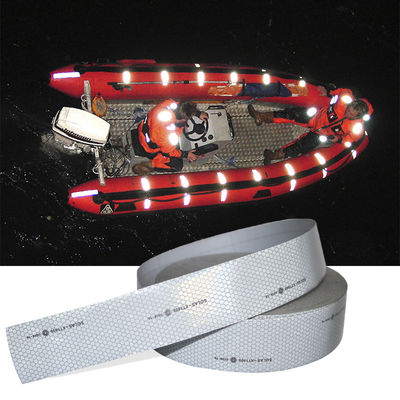 Goede prijs 2in X 75ft zilveren SOLAS Reflectieve Tape Maritieme veiligheid waarschuwingsband voor maritieme apparatuur online