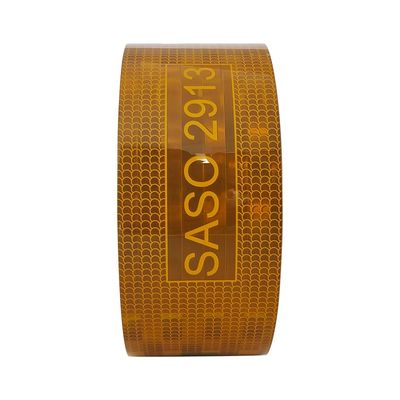 Goede prijs Geel gemetalliseerd Saoedi-Arabië SASO 2913 Reflectieve band voor voertuigtrucks online