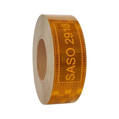 Goede prijs Gele gealuminiseerde gemetalliseerde truck reflecterende sticker Saso 2913 reflecterende tape online