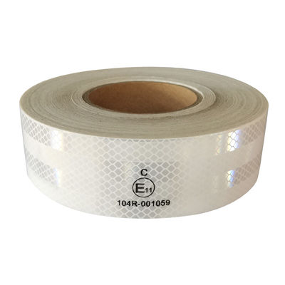 Goede prijs PET-microprismatische, witte, in het oog springende band, reflecterende band voor voertuigen, ECE-gecertificeerd online