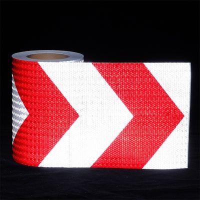 Goede prijs Rode en witte pijl Prisma Kristallen rooster Reflectieve waarschuwingsblad online