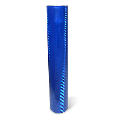Goede prijs Blauwe hoogintensieve kleefstof PVC-reflecterende film micro-prismatische vinylplaten online