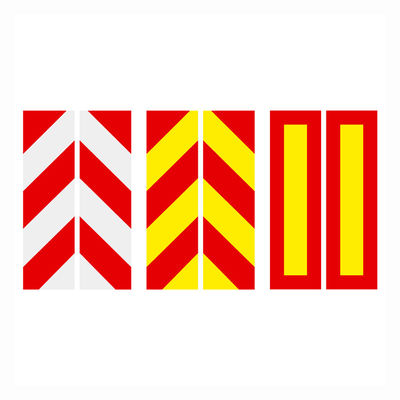 Goede prijs Hi Vis Geel Voertuig Conspicuity Markeringen Truck Marker Boards Rood online
