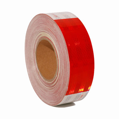 Goede prijs Hi Vis Rode Wit Trailer Retro Reflectieve Tape DOT C2 Conspicuity Reflectieve Tapes online