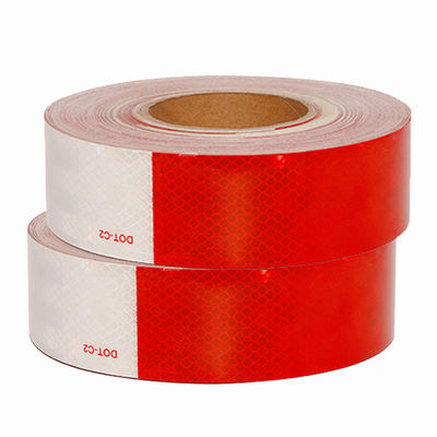 Goede prijs Hoge duurzaamheid Dot C2 Vehicle Reflective Tape PMMA Reflective Sticker op trucks online
