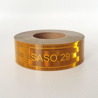 Goede prijs Geel gemetalliseerde SASO 2913 Prismatische Retro Reflectieve Tape Sticker online