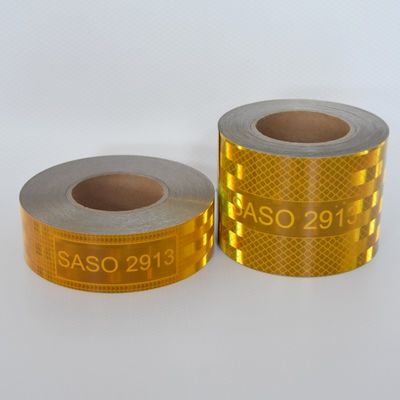 Goede prijs Aluminium op maat gemaakt Mirco Prismatic SASO 2913 zelfklevende reflecterende tape sticker online