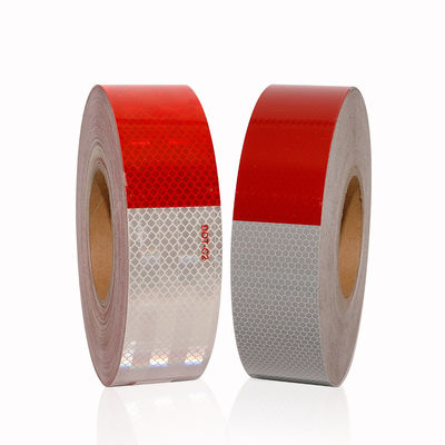 Goede prijs Witte Rode Veiligheid Inzicht Voertuig Truck Prismatische DOT Reflectieve Tape online