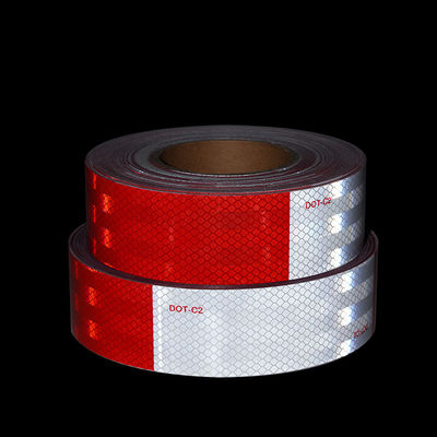 Goede prijs Hoge intensiteit 2 inch Truck DOT C2 Reflectieve aanhangerband Automotive Motorcycle Cargo Tractor Aanhanger Waarschuwing online