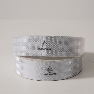 Goede prijs Acryl HIP ECE 104 Veiligheidswaarschuwing Hi Vis Prismatische reflectieband Wit online