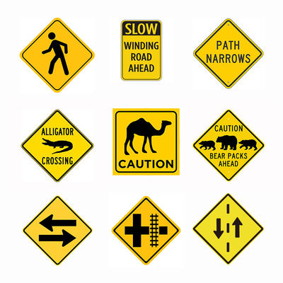Goede prijs Aangepaste Australische dieren herten kameel kangoeroe kruising reflecterend waarschuwingsbord online