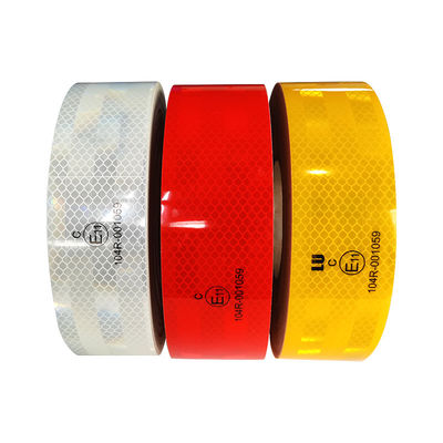 Goede prijs Waterdicht reflecterend veiligheidsteep 2 inch breed 150ft lang- rood, wit en geel voor vrachtwagens online