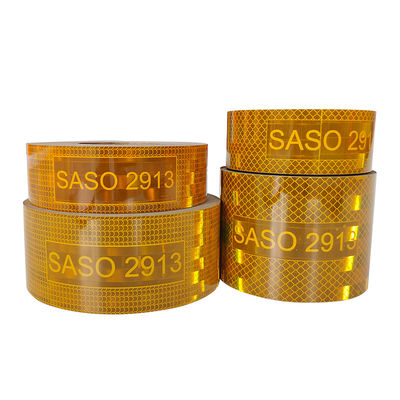 Goede prijs SASO 2913 Reflectieve band 4 inch Metalen Gele Rode Witte Reflectieve band online