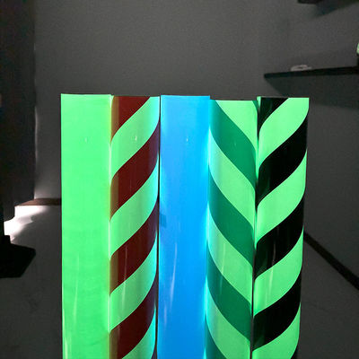 Goede prijs Waterdichte zelfklevende gloeiende donkere sticker voorzichtigheid vinyl langdurige lichtgevende film online