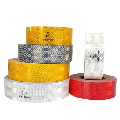 Goede prijs Zelfklevende High Intensity gecertificeerde ECE 104R 2in * 150ft Rode / Gele / Witte reflecterende tape online
