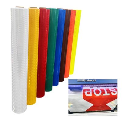 Goede prijs Eco-solvent en UV bedrukbare snelwegbord HIP 10 jaar garantie prismatische reflecterende folie online