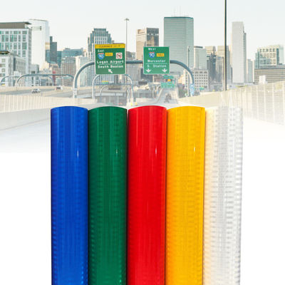 Goede prijs Eco Solvent Printing Hoge Intensiteit Prismatische Vinyl Acryl Reflecterende Folie voor Verkeersborden online