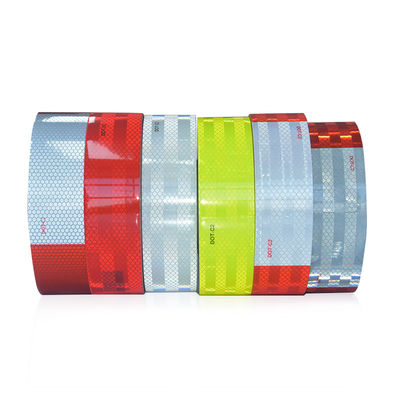 Goede prijs Buitenmarkeringen 5cm*5m / 5cm*25m 5cm*45m Reflecterende Tape Verkeersmarkeringen Prismatische Zichtbaarheid Voor Voertuig Vrachtwagen online