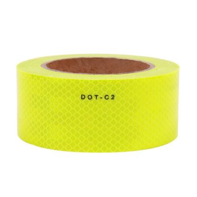 Goede prijs High Intensity Fluorescent Yellow Green PMMA Micro Prismatic DOT C2 Reflective Tape online