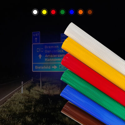 Goede prijs ASTM D4956 EGP-type II reflecterend plaatje met een levensduur van 7 jaar in het buitenleven en drukgevoelige lijm online